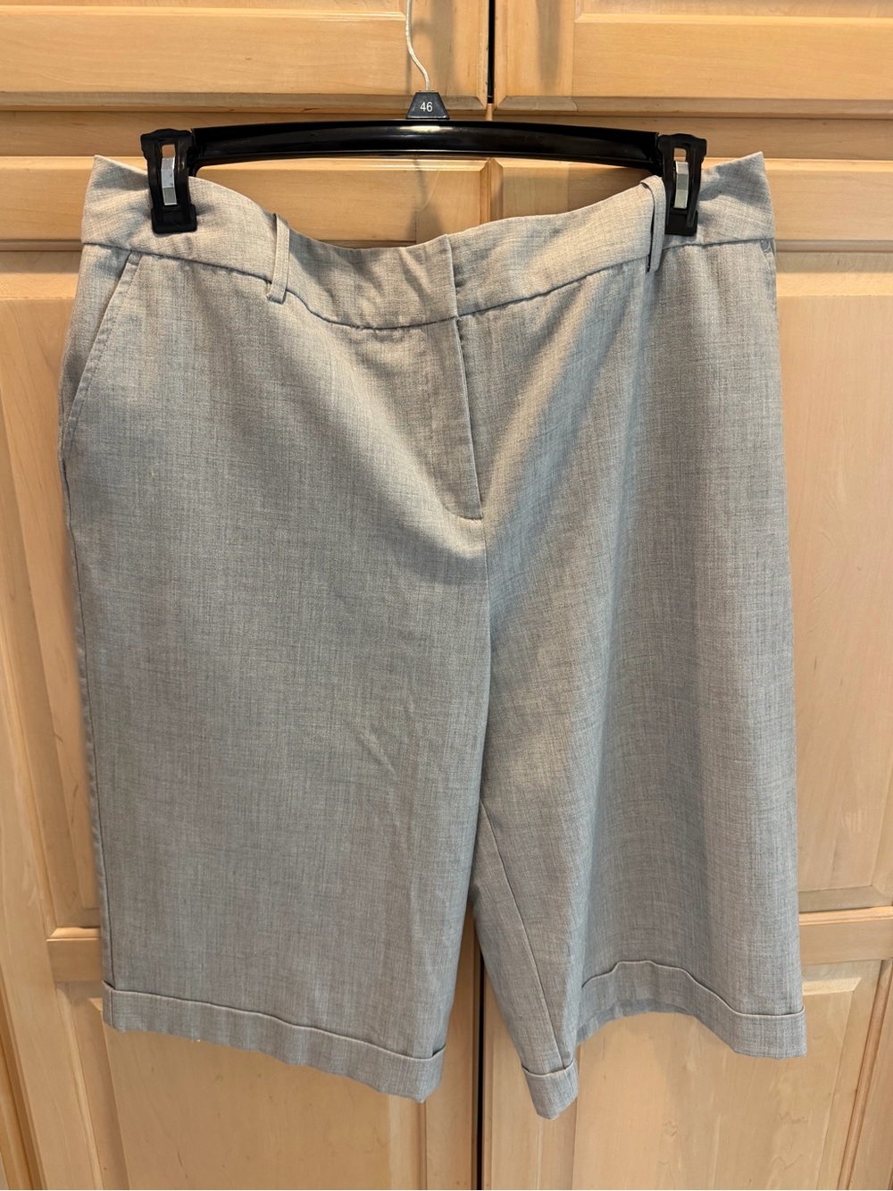 Worthington Gray Stretch Bermuda Shorts 16W